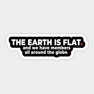 The Earth is Flat. Sticker